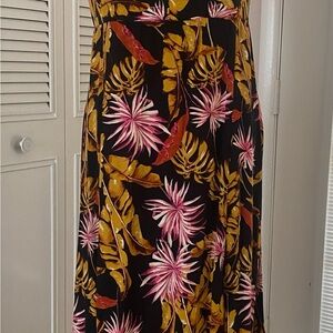 Floral Black Maxi Dress